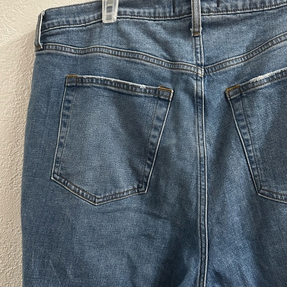 Abercrombie&fitch curve love capri jeans 90's slim Straight Ultra High rise Sz35 - Picture 8 of 8